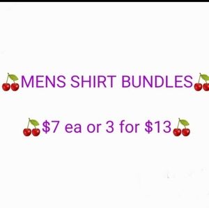Men's Shirt Bundles 3 for $13